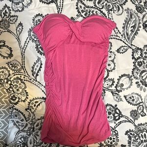 Wet Seal Fuchsia Ruched Blouse